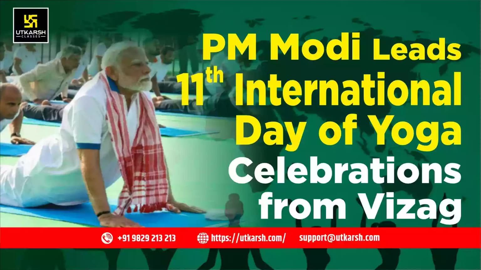 PM Modi Leads 11th International Day of Yoga Celebrations from Vizag