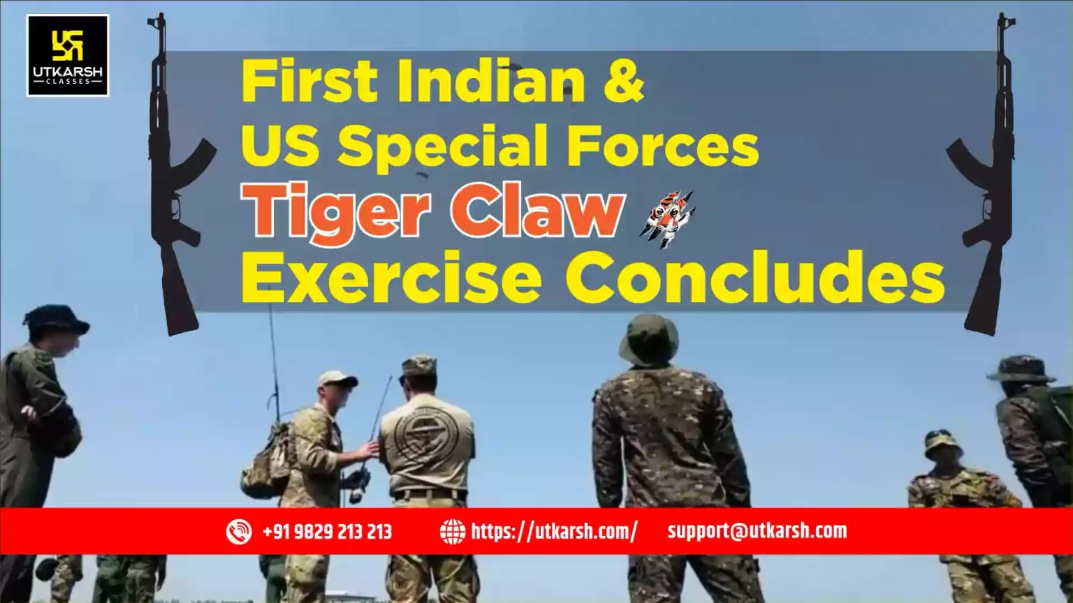First Indian & US Special Forces Exercise ‘Tiger Claw’ Concludes