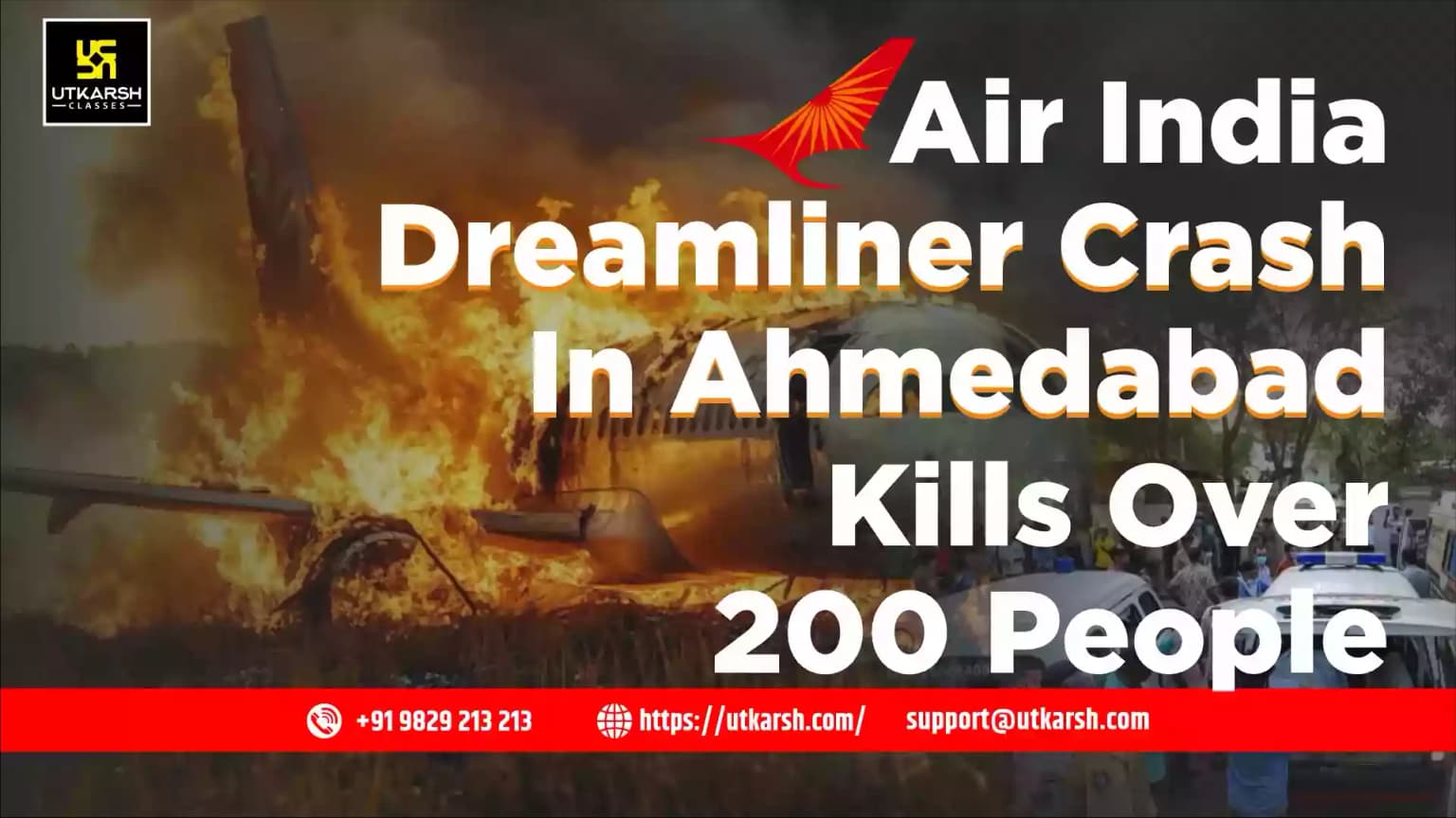 Air India Dreamliner AI 171 Crash in Ahmedabad kills over 200 people