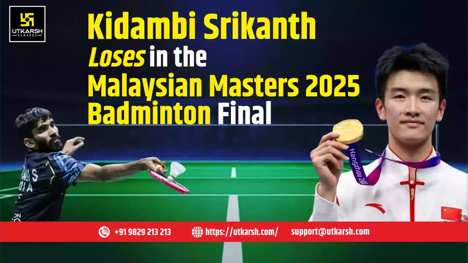 Kidambi Srikanth Loses in the Malaysian Masters 2025 Badminton Final