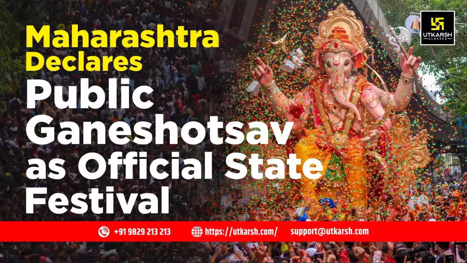 Maharashtra Declares Public Ganeshotsav as Official State Festival