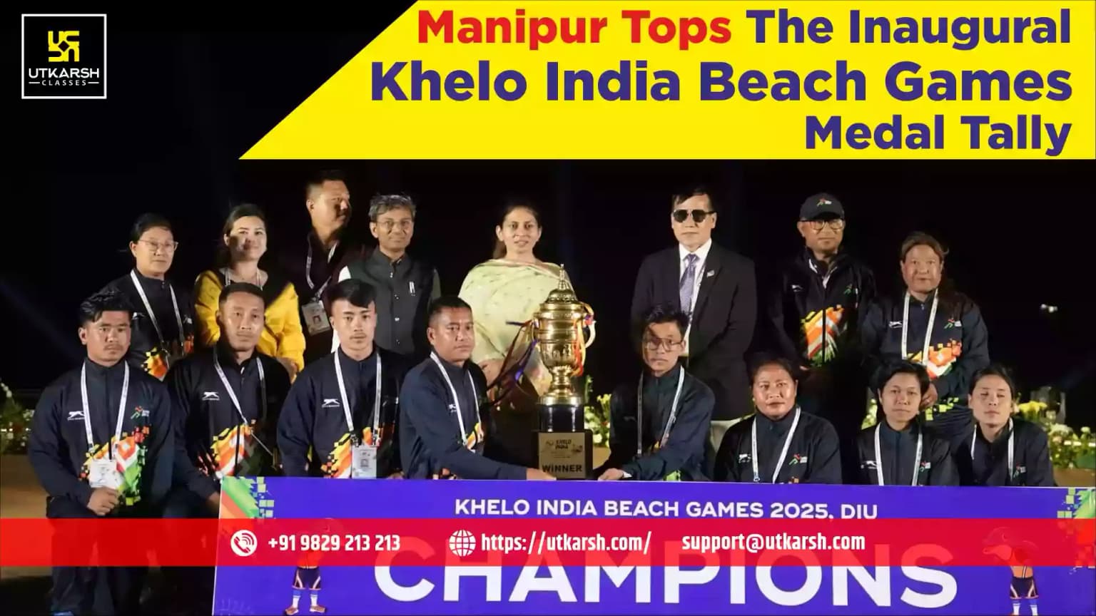 Manipur tops the inaugural Khelo India Beach Games Medal tally