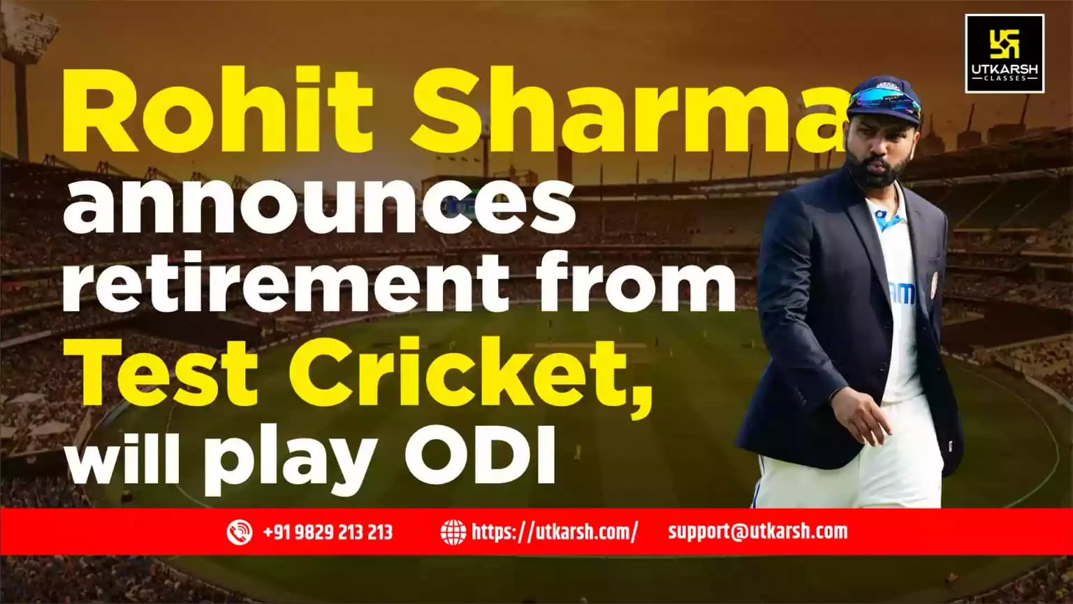 Rohit Sharma announces retirement from Test Cricket,will play ODI