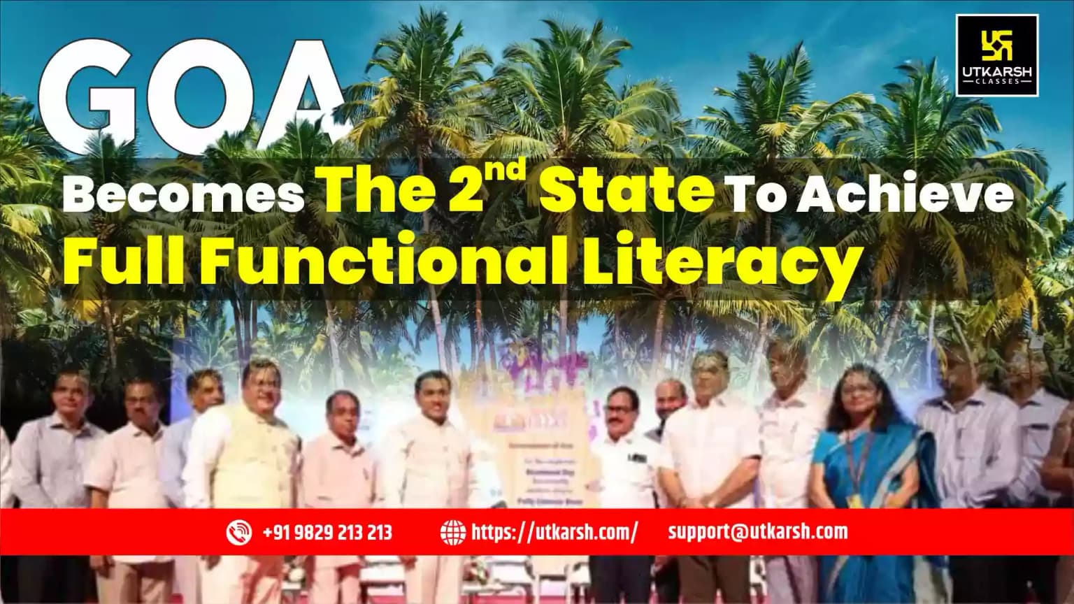 Goa becomes the 2nd state to achieve full functional literacy