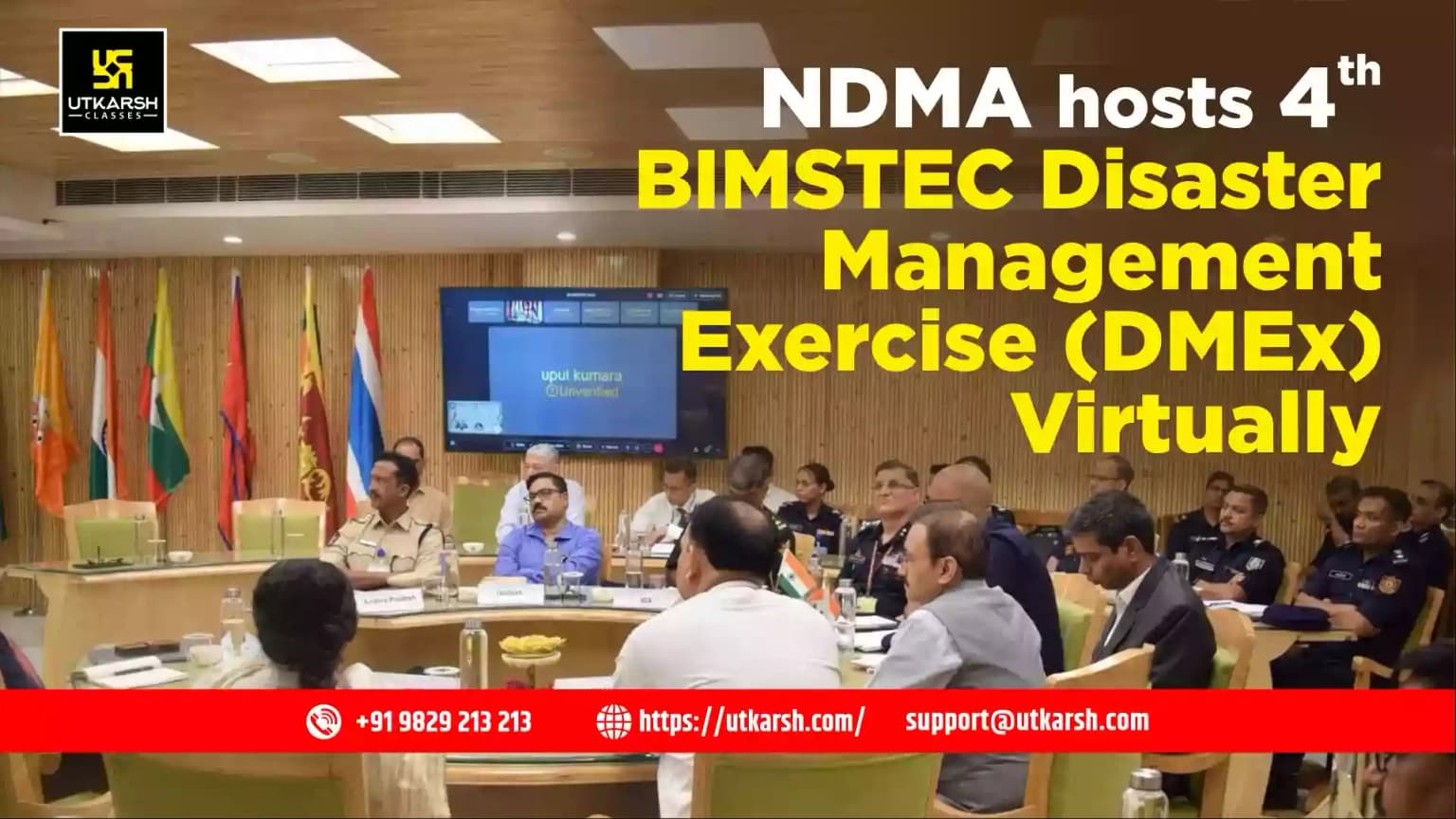 NDMA hosts 4th BIMSTEC Disaster Management Exercise (DMEx) Virtually