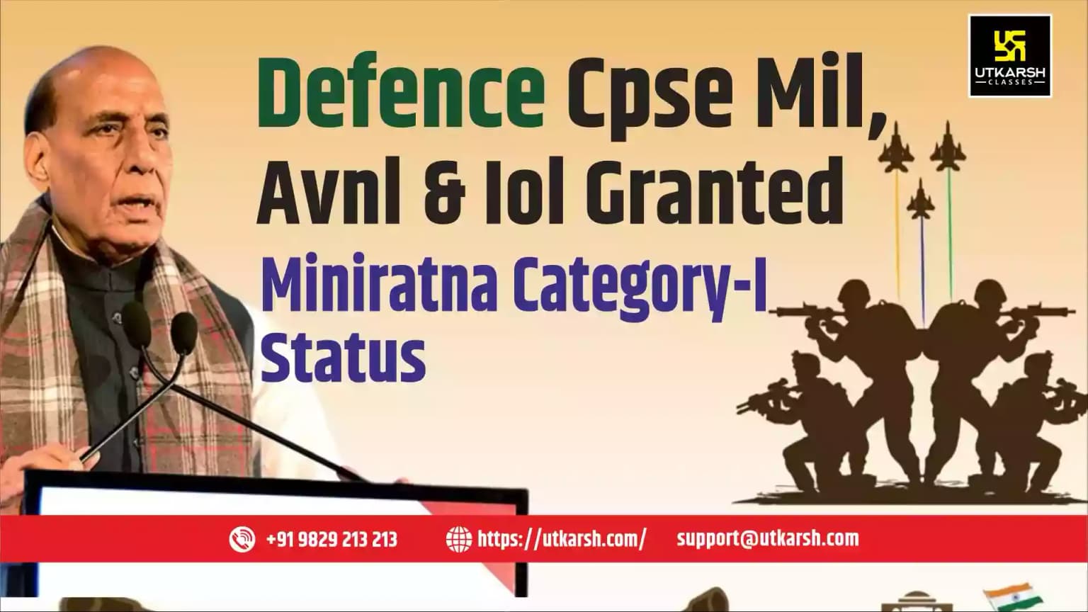 Defence CPSE MIL, AVNL & IOL Granted Miniratna Category-I Status