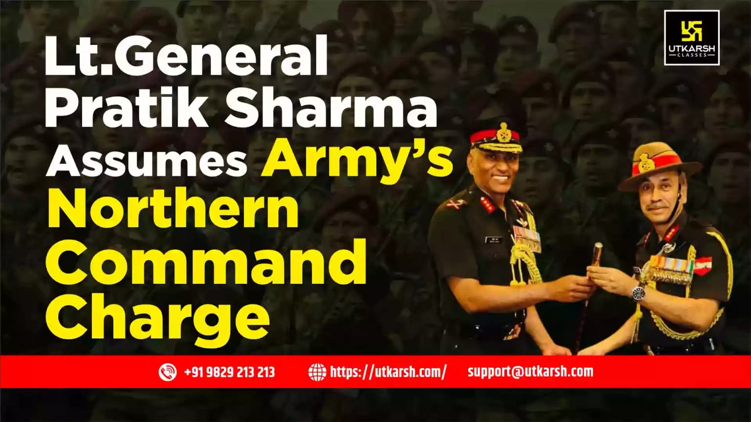 Lt.General Pratik Sharma Assumes Army’s Northern Command Charge