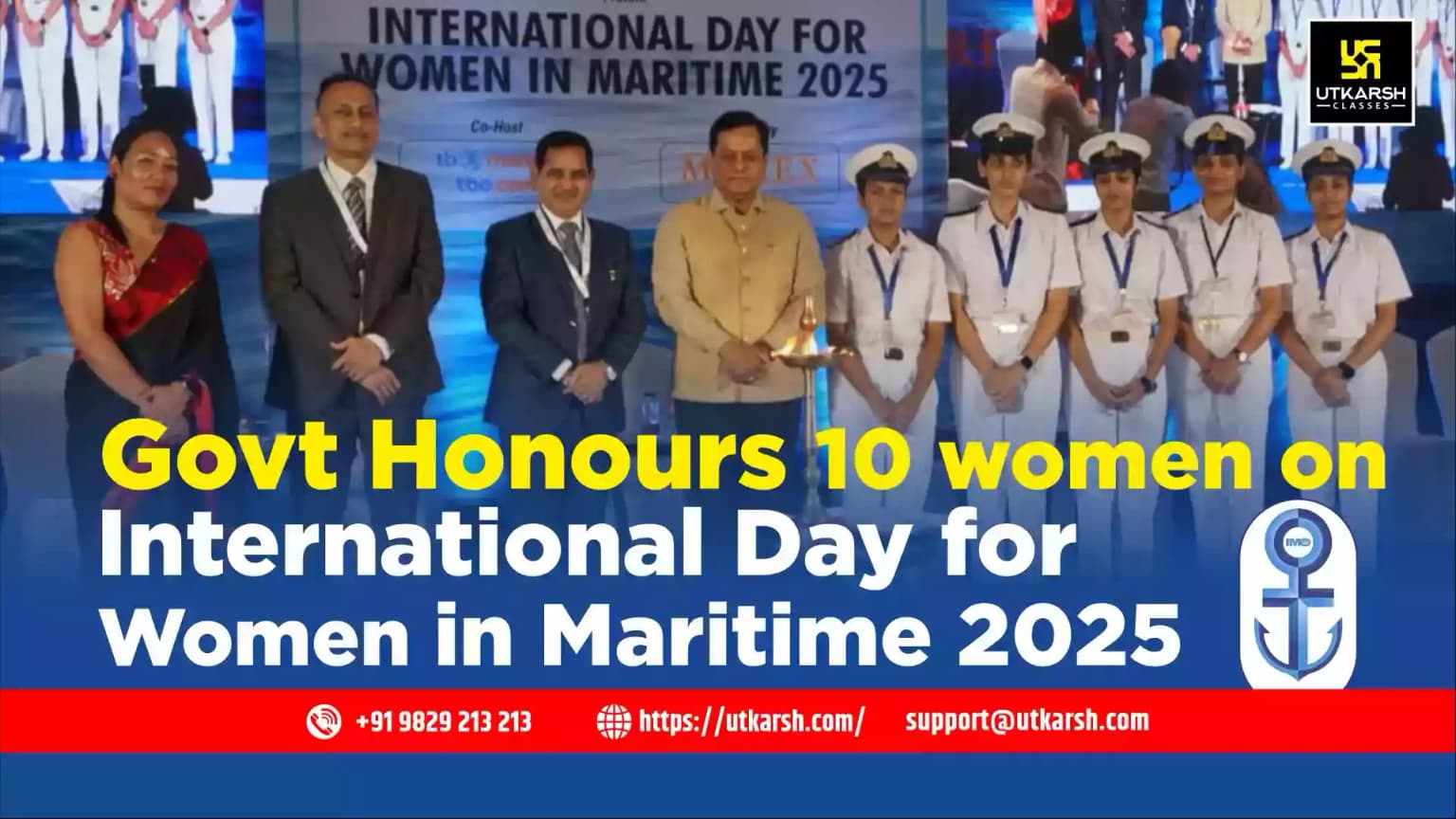 Govt Honours 10 women on International Day for Women in Maritime 2025