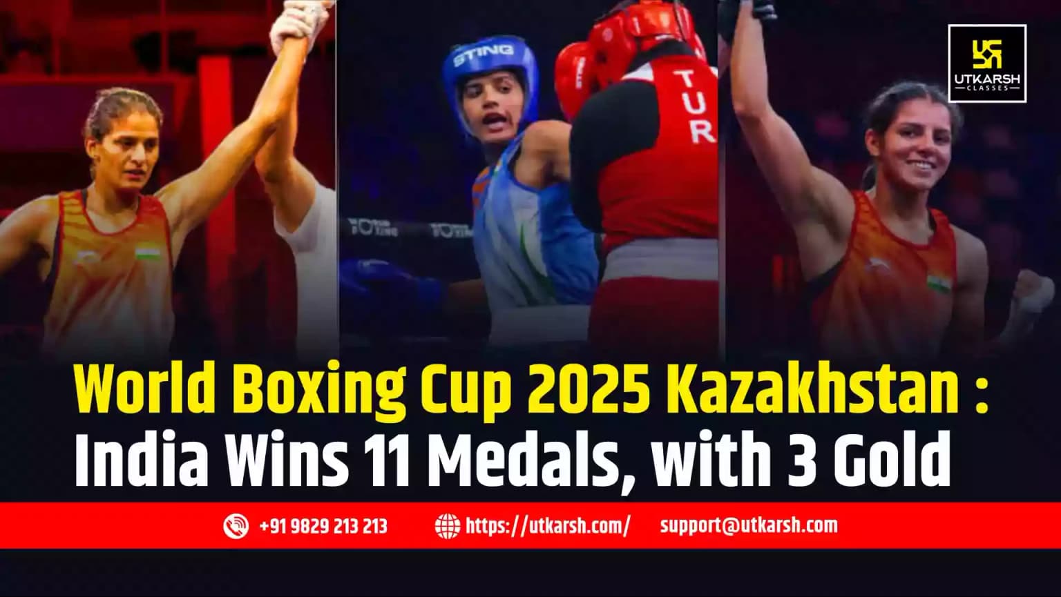 World Boxing Cup 2025 Kazakhstan: India Wins 11 Medals, with 3 Gold