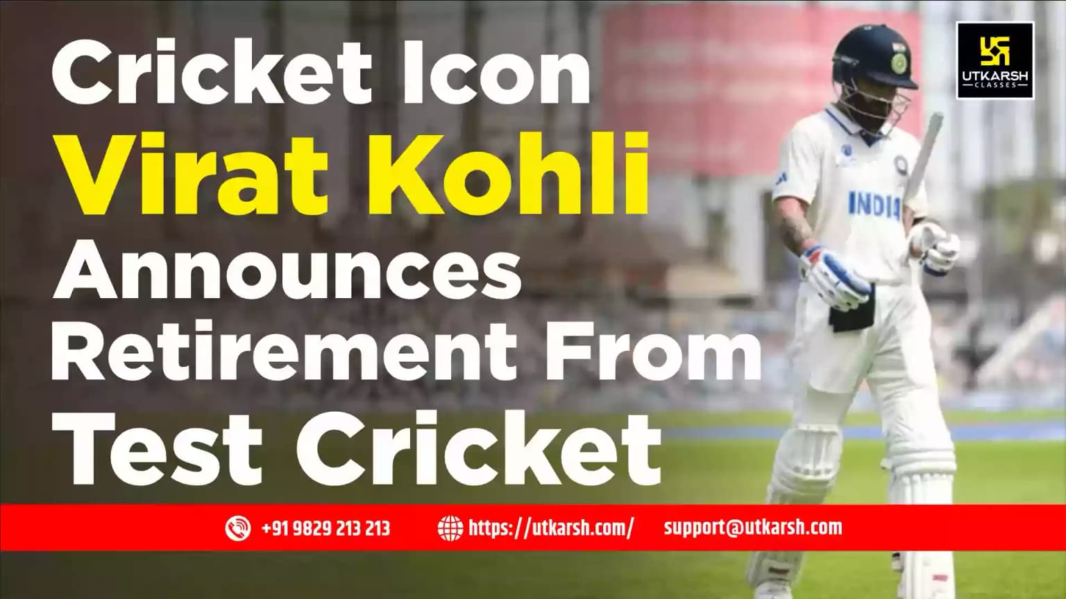 Cricket Icon Virat Kohli announces retirement from Test Cricket