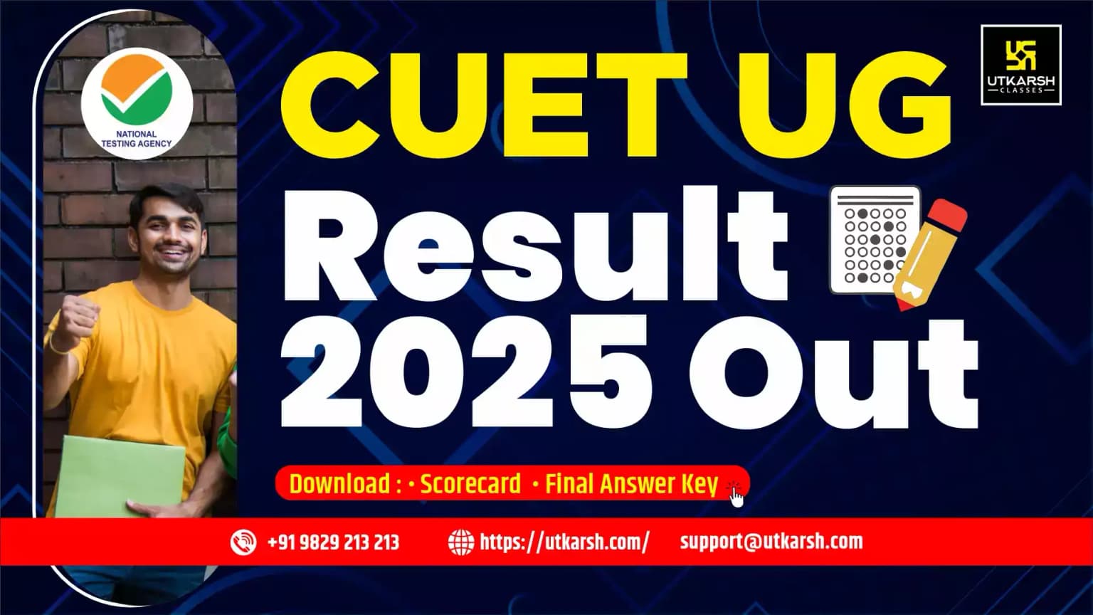 CUET UG Result 2025 (Declared): Check Your Marks & Download Scorecard