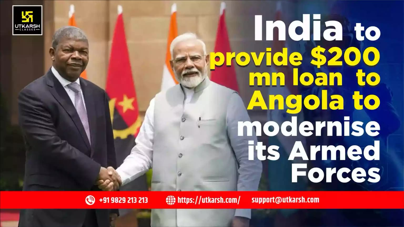 India to provide $200 mn loan to Angola to modernise its Armed Forces