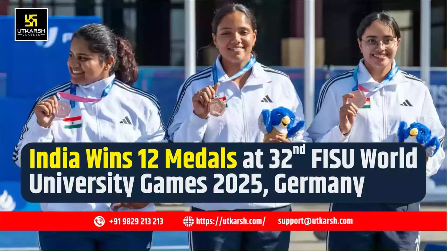 India Wins 12 Medals at 32nd FISU World University Games 2025, Germany