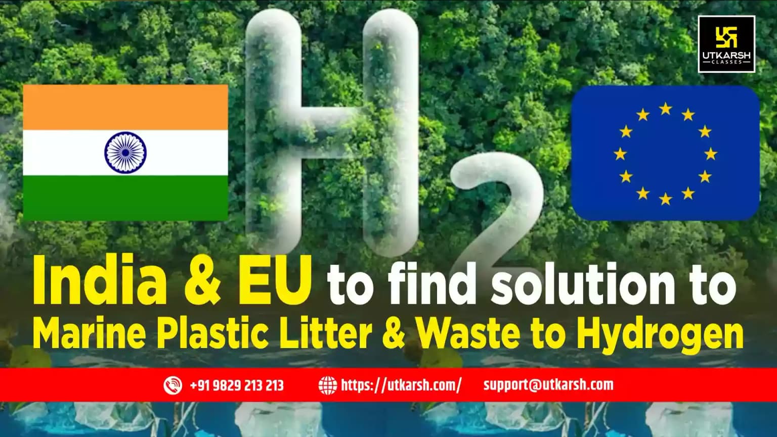 India & EU to find solution to Marine Plastic Litter & Waste to Hydrogen