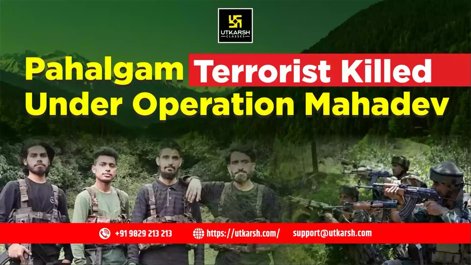 Pahalgam Terrorist Killed by Armed Forces Under Operation Mahadev