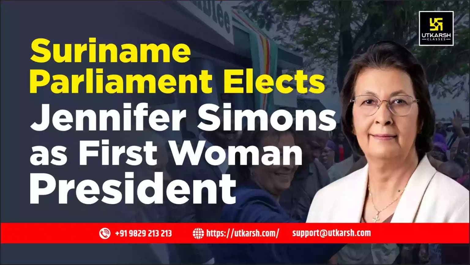 Suriname Parliament Elects Jennifer Simons as First Woman President