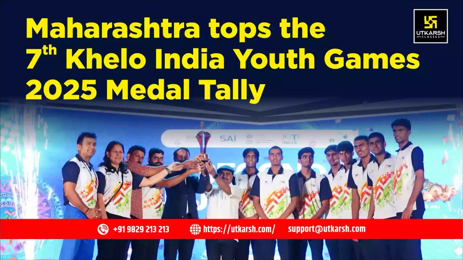 Maharashtra tops the 7th Khelo India Youth Games 2025 Medal Tally