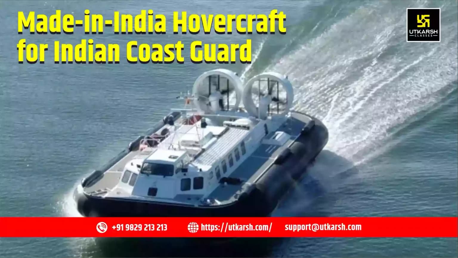 India Begins Building First Indigenous Hovercraft for Coast Guard
