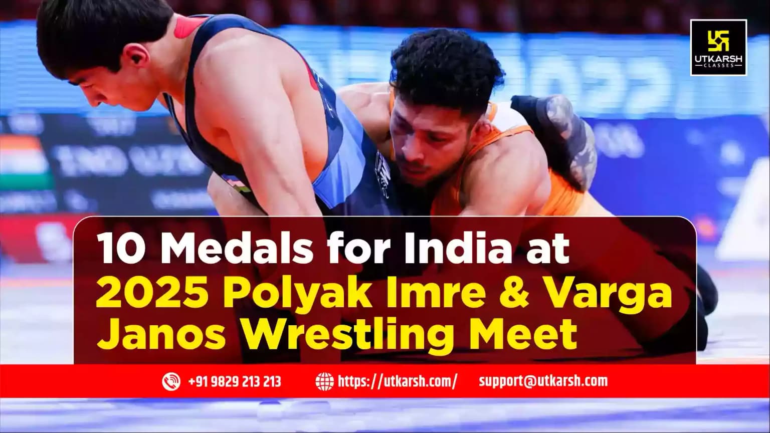 10 Medals for India at 2025 Polyak Imre & Varga Janos Wrestling Meet