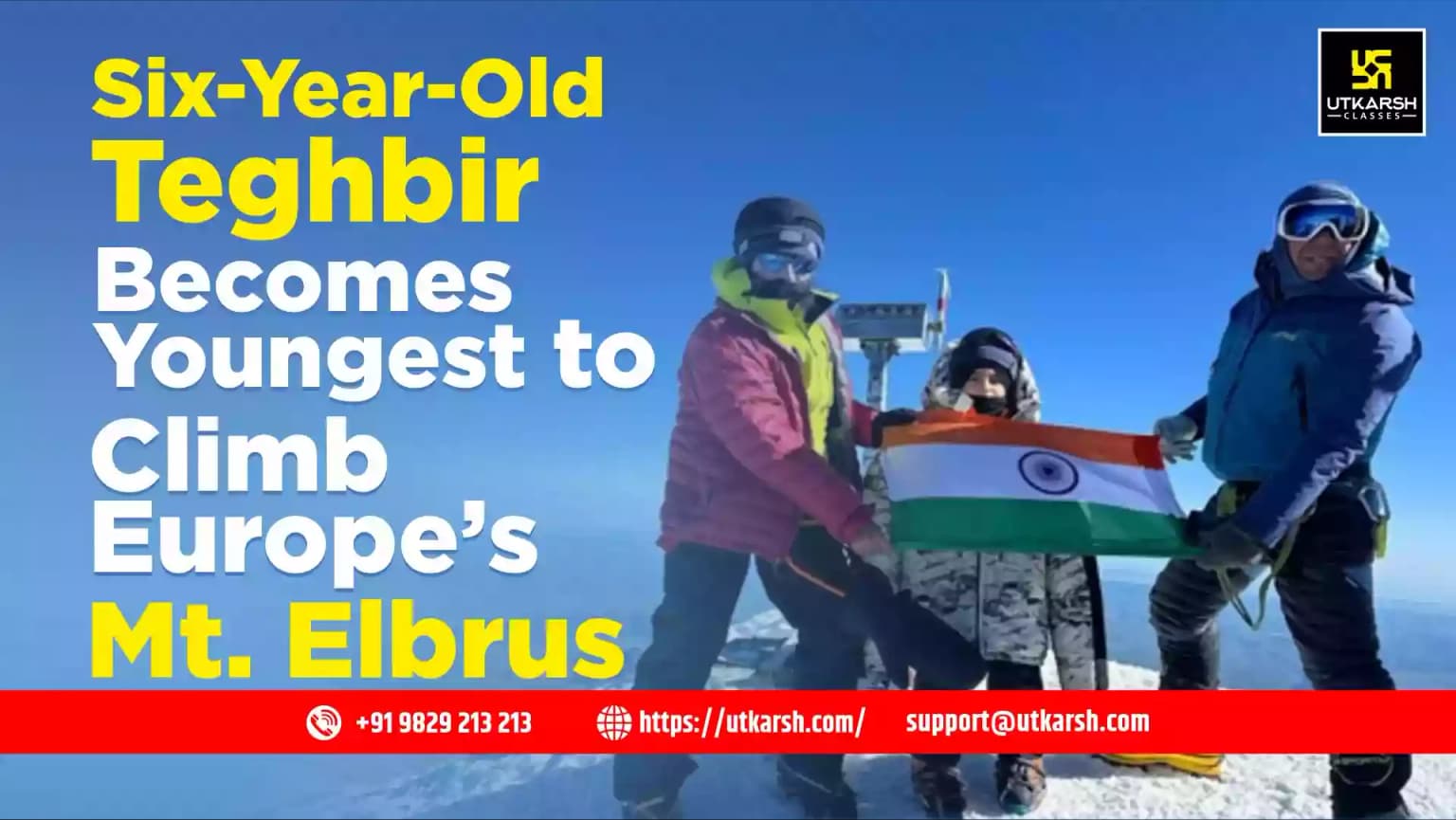 Six-Year-Old Teghbir Becomes Youngest to Climb Europe’s Mt. Elbrus