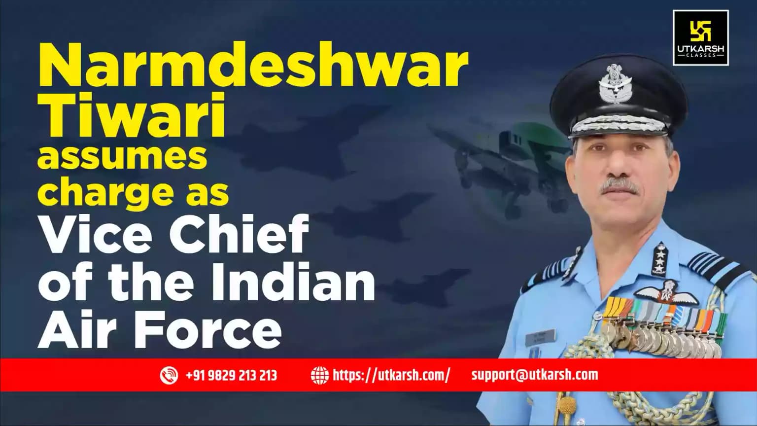 Narmdeshwar Tiwari assumes charge as Vice Chief of the Indian Air Force
