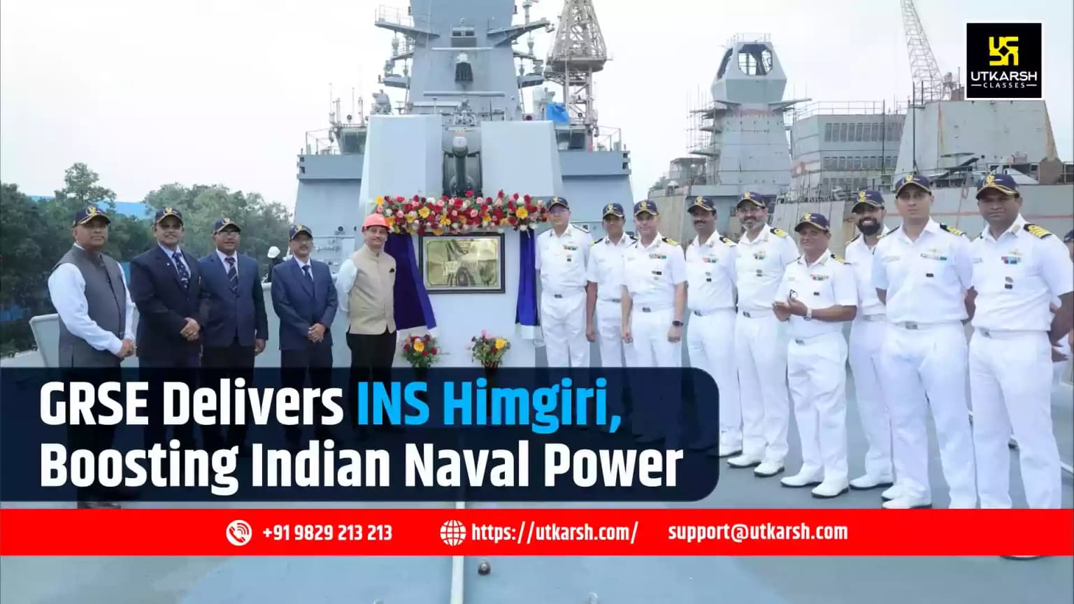 GRSE Delivers Frigate Himgiri Constructed Under Project 17A to Navy