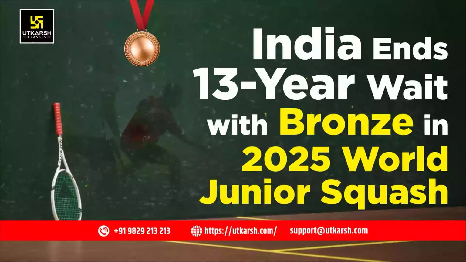 India Wins Bronze at 2025 World Junior Team Squash Championship