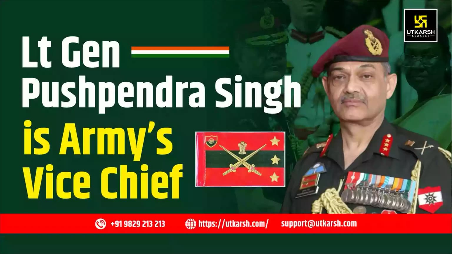 Lt Gen Pushpendra Singh Appointed 48th Vice Chief of Indian Army Staff