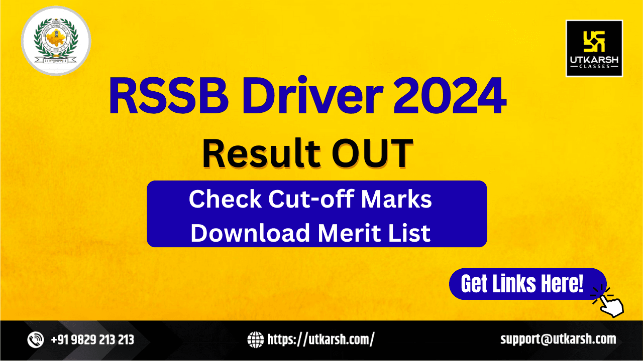 RSSB Driver Exam 2024 Result: Download Result PDF, Check Merit List