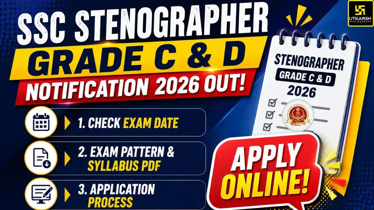 SSC Stenographer Recruitment 2026: Exam Scheduled for 9 to 12 September