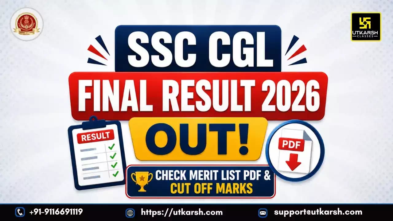 Final SSC CGL Result 2026 Out: Download Merit List & Cut Off Marks PDF