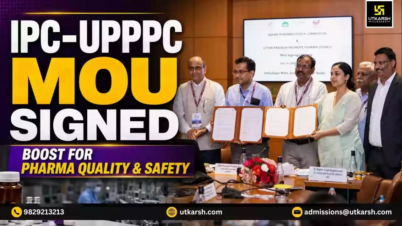 भारतीय फार्माकोपिया आयोग ने उत्तर प्रदेश फार्माकोपिया परिषद के साथ समझौता ज्ञापन पर हस्ताक्षर किए
