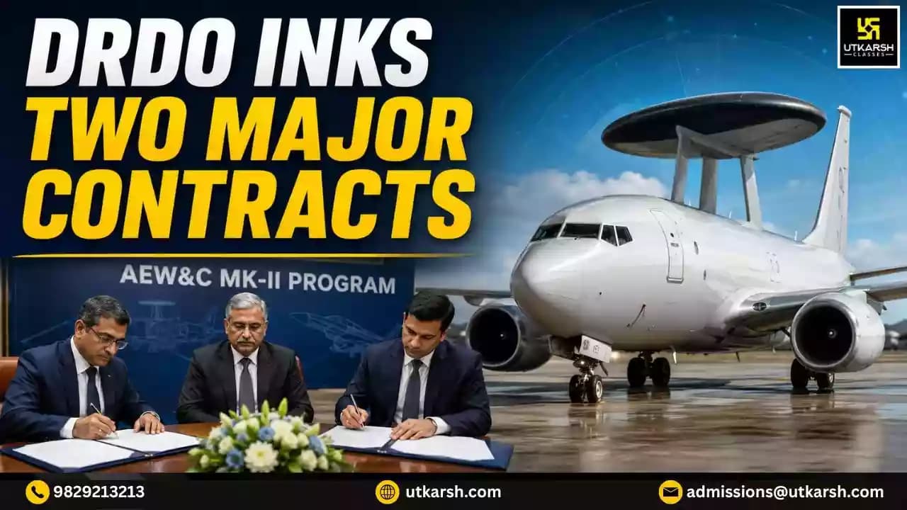 DRDO ने AEW&C MK-II कार्यक्रम के तहत उद्योग साझेदारों के साथ दो प्रमुख अनुबंध किए
