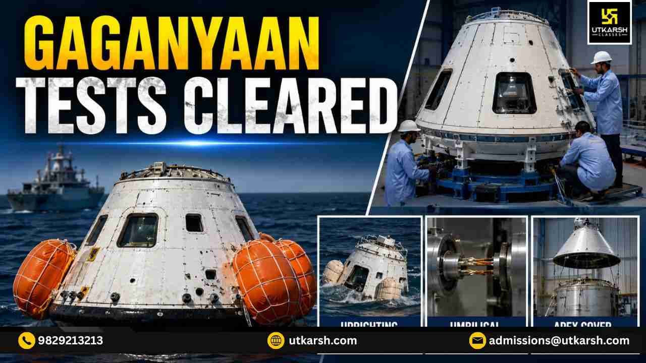 ISRO Completed Three Crucial Crew Module Tests for Gaganyaan Mission