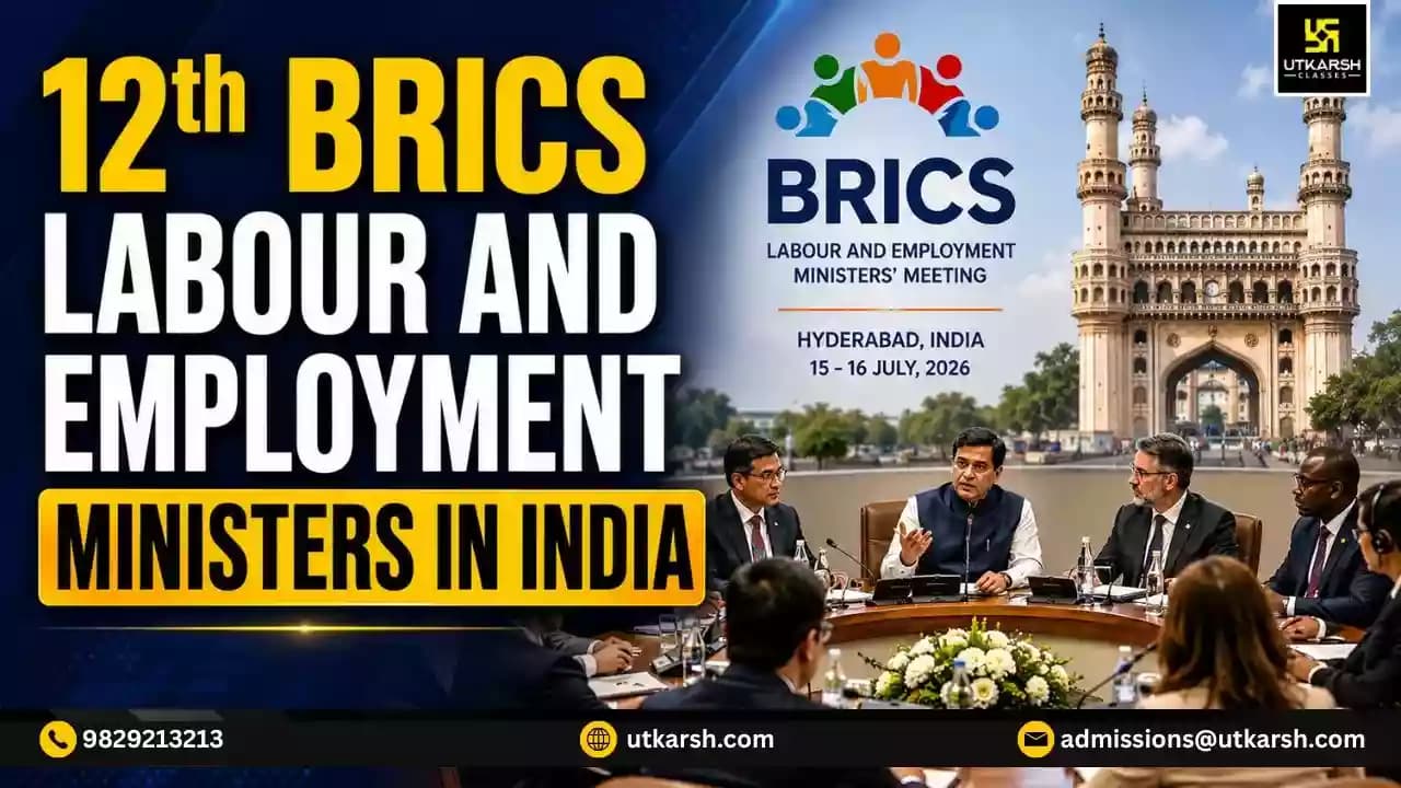 भारत 2026 में 12 वीं BRICS श्रम मंत्रियों की बैठक की मेज़बानी करेगा