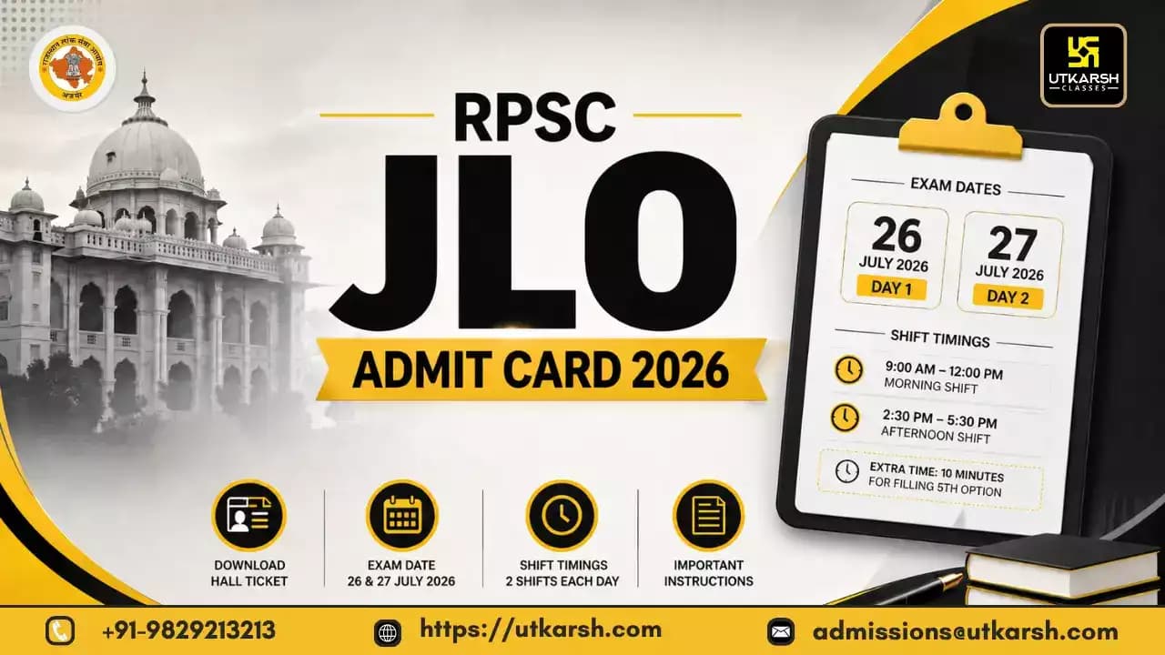 RPSC JLO Admit Card 2026 Out: Download Hall Ticket, Check Exam Date & Shift Timing