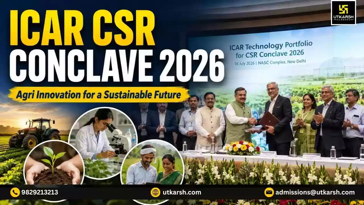 ICAR ने कॉर्पोरेट सामाजिक दायित्व (CSR) कॉन्क्लेव 2026 के लिए पहली बार ICAR टेक्नोलॉजी पोर्टफोलियो का आयोजन किया