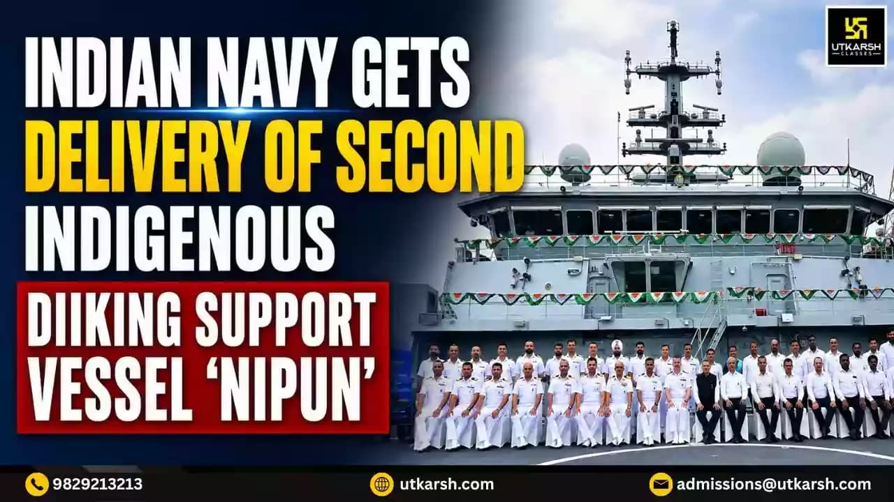 Indian Navy Gets Delivery of Second Indigenous Diving Support Vessel 'Nipun'