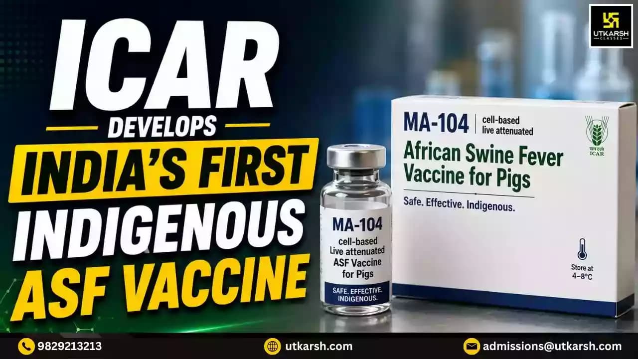 ICAR has developed India's first indigenous African Swine Fever vaccine