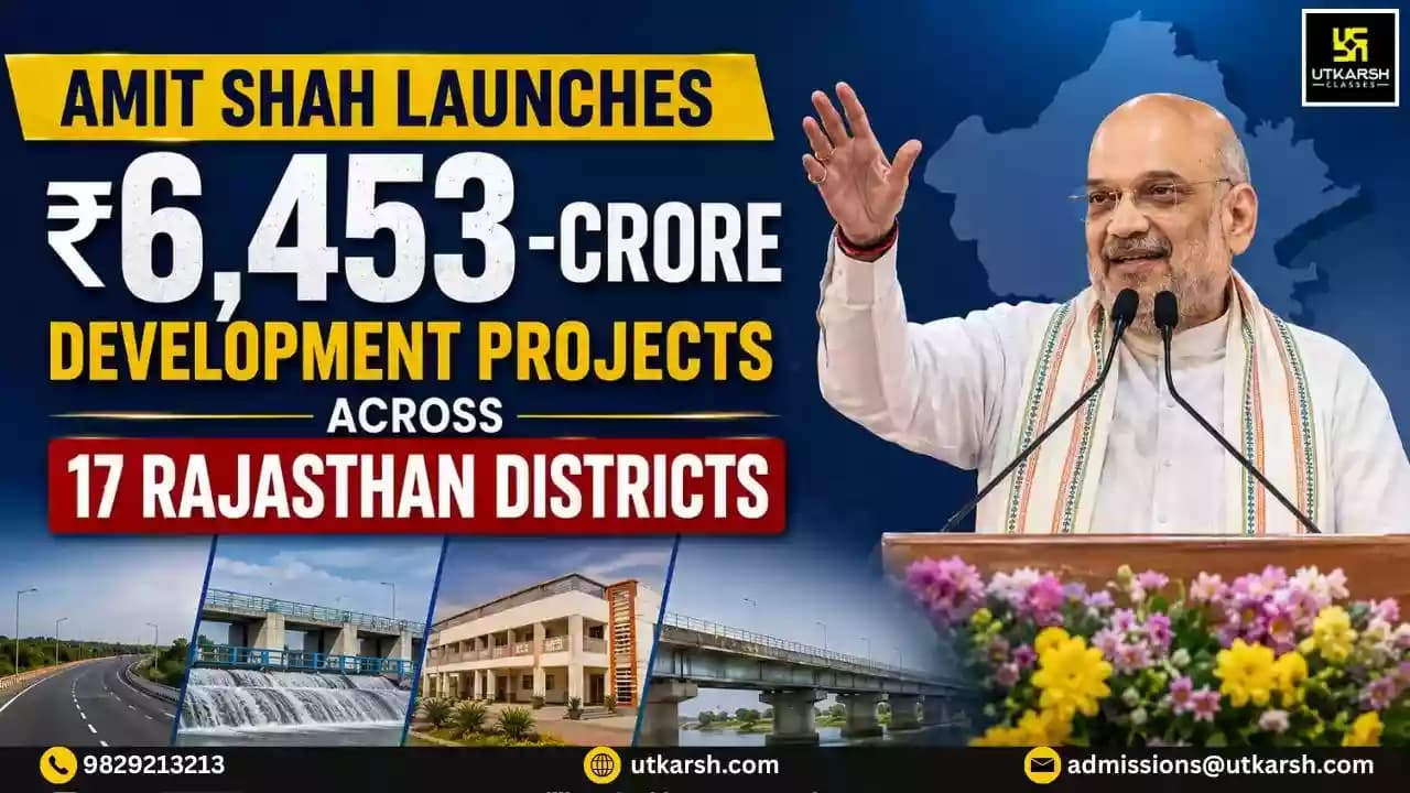 Amit Shah Launches ₹6,453-Crore Development Projects Across 17 Rajasthan Districts