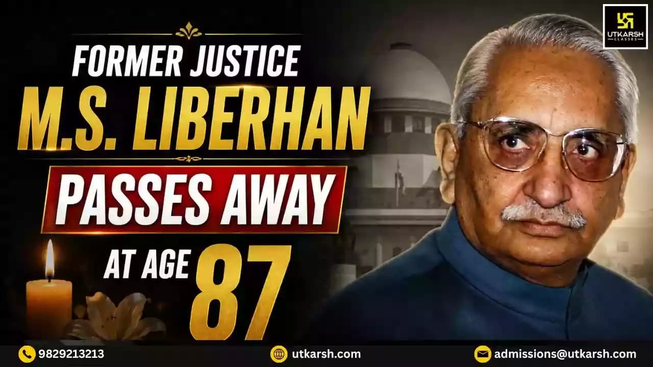 Justice M.S. Liberhan, who headed the Babri Masjid demolition, passed away at age 87.
