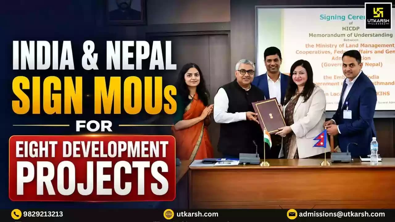 India and Nepal Sign MoUs for Eight Development Projects in Education, Health, and Agriculture