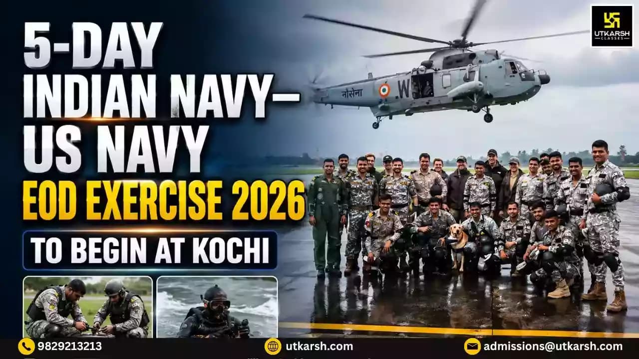 Indian, US Navies to Begin EOD Exercise 2026 in Kochi on August 10th