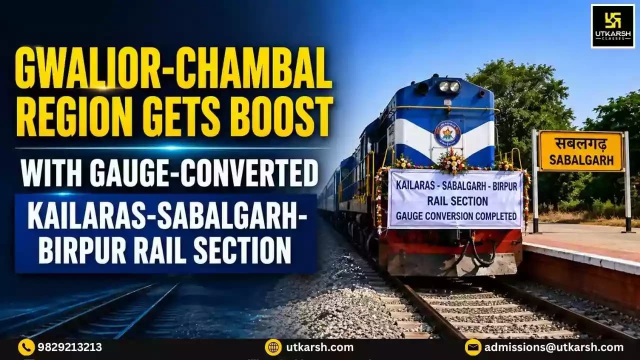 Gwalior-Chambal Region Gets Boost With Gauge-Converted Kailaras-Sabalgarh-Birpur Rail Section