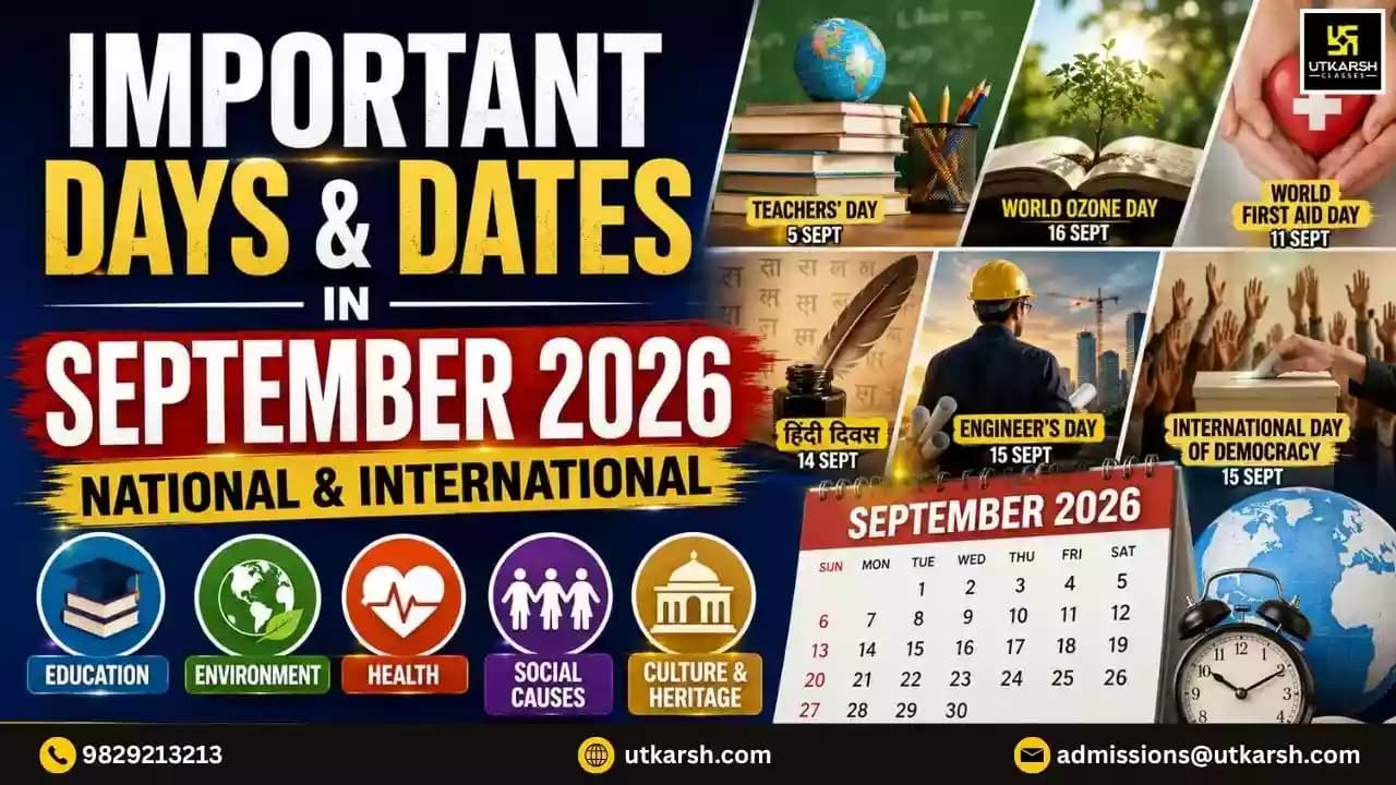 List of Important Days and Dates in September 2026