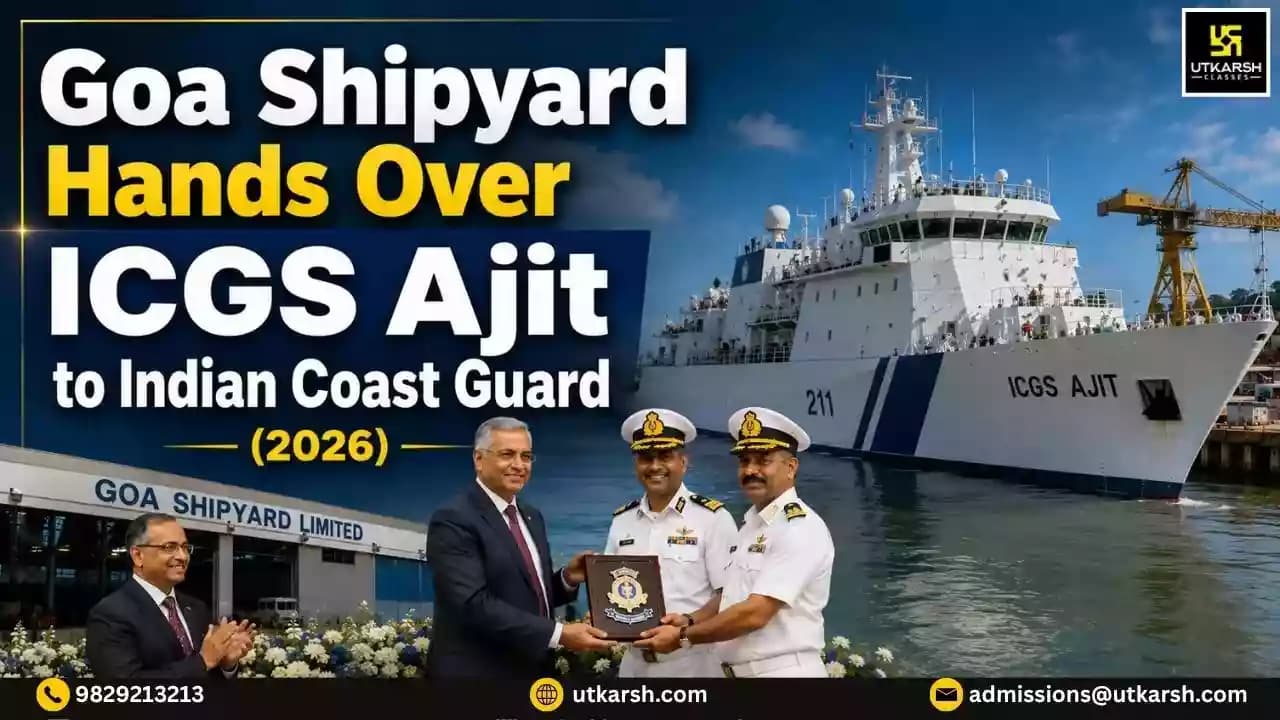 Goa Shipyard Limited Hands Over ICGS Ajit to Indian Coast Guard