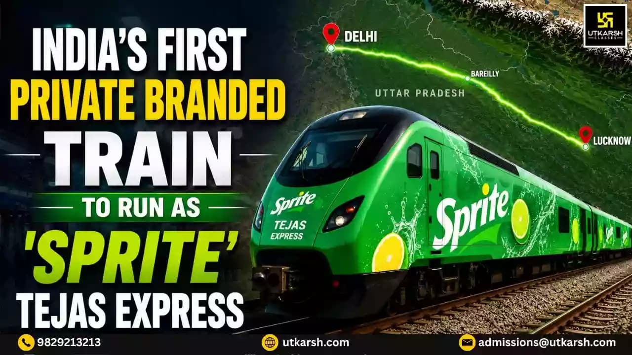 India's First Private-Branded Train: Lucknow-Delhi 'Sprite' Tejas Express