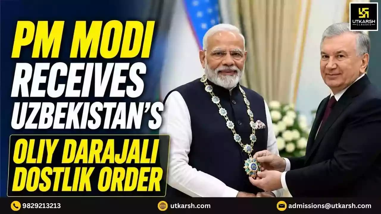 PM Modi Receives Uzbekistan’s Oliy Darajali Dostlik Order