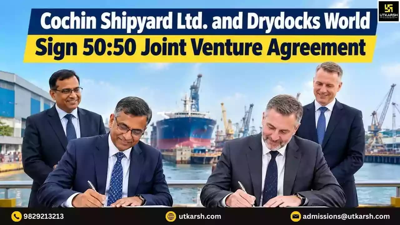 Cochin Shipyard Ltd. and Drydocks World Sign 50:50 Joint Venture Agreement