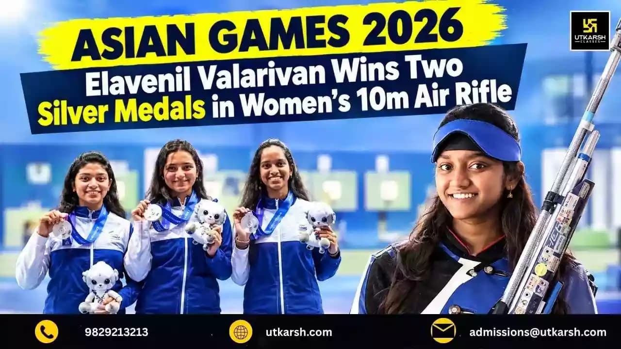 Asian Games 2026: Elavenil Valarivan Wins Two Silver Medals in Women's 10m Air Rifle